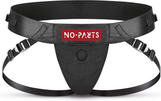 No-Parts Jordan Verstelbare Strap On Harnas - Zwart