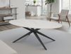 KERAM Table basse 130 cm céramique blanc