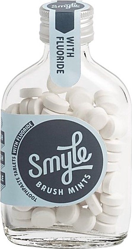 Smyle Tandpasta Tabletten met Fluoride - 125 Tandpasta Tabs Navulling - Whitening Effect - Geschikt voor Gevoelige Tanden - 100% Nat