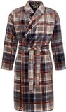 Pastunette - Badjas - Urban Essence - Fleece - Grijs geruit - Maat XL