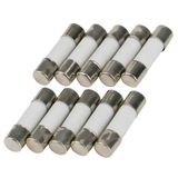 10 SeKi 10 stuks keramische zekeringen 6,3 A 5 x 20 mm fijne glaszekering 250 V