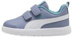 PUMA Unisex Baby COURTFLEX V3 V INF Sneaker, Grijs Hemel Wit-Baltische Zee Blauw, 8.5 UK Kind, Gray Sky PUMA Wit Oostzee Blauw, 26 EU