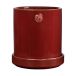 ERNST Pot avec soucoupe Rouge, Ø13x13 cm