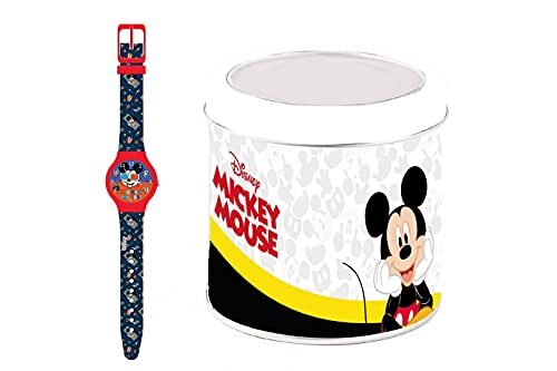 YASTA Mickey Mouse Kinderhorloge, analoog, Mickey Mouse, verstelbare armband