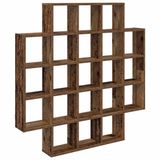 vidaXL Wandplank Oud hout 100 x 13 x 100 cm Bewerkt hout