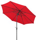 Schneider Parasol Harlem, rood, 270 cm rond, 640-77, frame staal, bespanning polyester, 5 kg