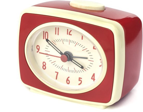 Kikkerland - Classic Alarm Clock - Wekker - Rood