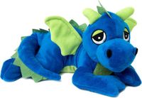 Habibi magnetron Knuffel - Draak - blauw - 33 cm