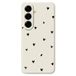 Samsung Coque fine en TPU avec motif cœur - Beige / Noire