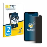 BROTECT - privacy screenprotector voor Apple iPhone 11 - Folie Beschermfolie Blauwlichtfilter 2 Stuks