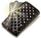 PhoneMate 10012 luxe portemonnee met ritssluiting, leer, gevoerd, met ritssluiting, voor Motorola EM25, zwart