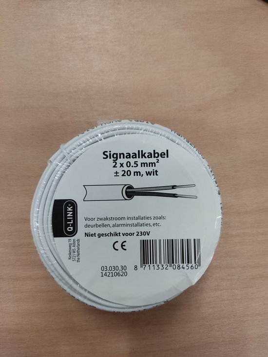 ProCable Signaalkabel - 20 meter (2 x 0.5 mm²)