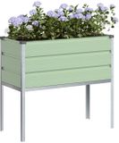 vidaXL Plantenbak pastelgroen 100 x 45 x 90 cm gegalvaniseerd staal