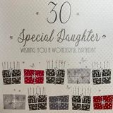 Witte Katoenen Kaarten 30 Wishing You a Wonderful Special Handmade Verjaardagskaart (Dochter 30e)