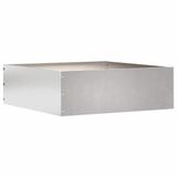 vidaXL Gazonrand 40 x 40 x 13 cm Roestvrij staal zilver