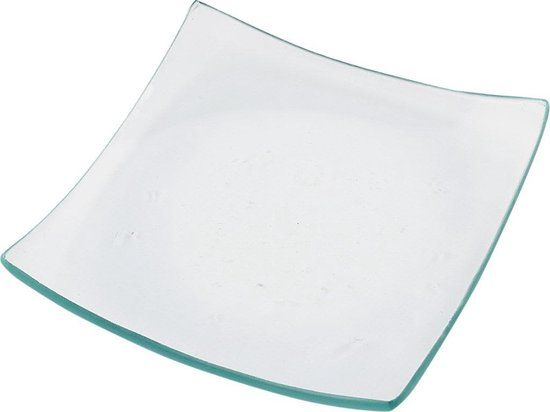 Creativ Company Glazen Schaal - 11,5x11,5 cm - 12 stuks - Diverse Kleuren