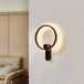Lucande - LED-wandlamp - 1 licht - IJzer, acryl - H: 42,5 cm - zwart - Inclusief lichtbron