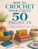 HOW TO CROCHET YOUR FIRST 50 PROJECTS: A Beginner's Stitch-by-Stitch Companion