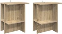 vidaXL Salontafel Sonoma Eiken 40 x 30 x 49 cm (2 stuks)