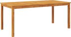 Acacia Table de jardin massive 180x90x75 cm