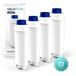 Aquafloow LONGI 4x Filtre à eau pour machine à café Delonghi Remplacement pour DeLonghi DLSC002, SER3017 & 5513292811 Compatible avec les séries ECAM, ESAM, ETAM
