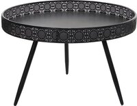 Mica Decorations ronde tafel zwart maat in cm: 45 5 x 70