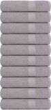 vidaXL Douchehanddoeken FROGN 10 stuks 70x140 cm 360 g/m² Grijs