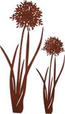 UNUS® Tuinsteker agapanthus roestlook set van 2