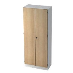 Hammerbacher Kast SG 6100 5 mensole Eiken wit 80 x 42 x 200 4 cm