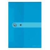 Herlitz Easy Orga To Go A4 PP Document Folder - Transparant Blauw (Pak van 6)