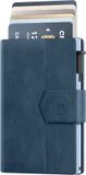 Prowallet Plus - Blauw - Pasjeshouder voor 8 pasjes, briefgeld en muntgeld - Uitschuifbaar - RFID Creditcardhouder - Kaarthouder Portemonnee, Premium Pashouder voor Mannen - Aluminium, Kunstleer - Incl. Luxe Cadeaubox