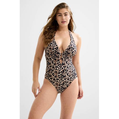 BEACHWAVE corrigerend badpak beige/zwart