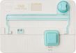 We R Makers We R Memory Keepers Tab Punch Board - wit/mintgroen