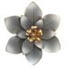 Metalen bloem muurkunst decor, 10 inch rustiek modern bloemensculptuur, noodlijdende ijzeren muur opknoping woondecoratie accent kunstwerken voor binnen keuken slaapkamer woonkamer kantoor buiten tuin