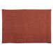 MSV Badmat, douchemat, Chenille hoogpolig badmat, 60 x 90 cm, terracotta rood