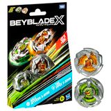 Hasbro Beyblade X Gale Wyvern 5-80GB en Tail Viper 3-80HN tol, dual-pack, set