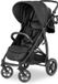 Poussette canne Rapid 4D - Jusqu'à 25 kg - Pliage rapide - Pare-soleil UPF 50+ - Pneus en caoutchouc - Porte-gobelet - Réglable en hauteur - Position allongée - Facile à nettoyer - Grand panier à provisions - Noir Poussette canne pliable avion