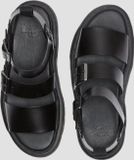 Dr. Martens Gryphon 15695001 Zwart Maat 36 Platte Sandalen Leer Dames Volwassenen Normaal