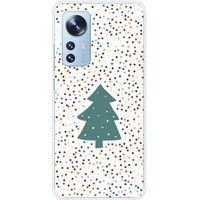 1001 coques Xiaomi Beschermende siliconen case compatibel met Xiaomi Mi 12, Xiaomi Mi 12X kerstboom