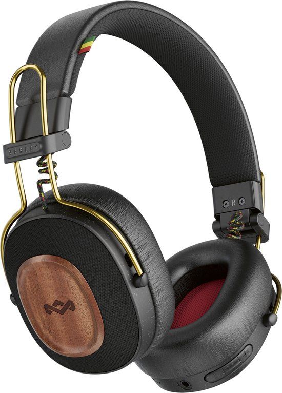House of Marley Positive Vibration Riddim Bluetooth Headphone - Rasta