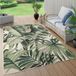 Paco Home Tapis d'extérieur Palm Jungle Motif Fleurs Boho Vert 160x230 cm
