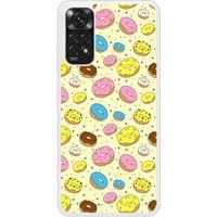 Redmi Bedrukt siliconen hoesje compatibel met Redmi Note 11 4G Donuts