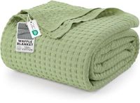 Utopia Bedding Katoenen Wafeldeken Salie Groen 228x182 cm