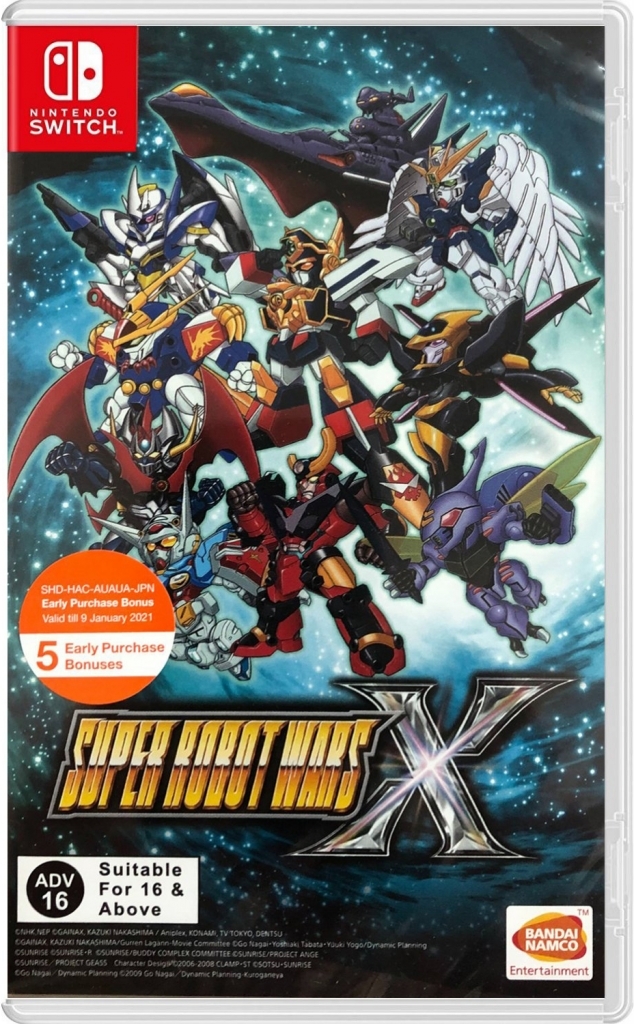 Namco Bandai super robot wars x Nintendo Switch