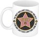 Bellatio Decorations Naam mok Judith - wit - Most Brilliant - keramiek - 300 ml - collega beker - cadeau
