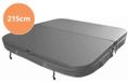 W'eau Spacover 215 x 215 cm - Grijs - Radius 18 cm