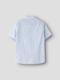 NAME IT Jongens Korte Mouw Shirt met Kraag Knopen en Logo Borduursel op de Borst