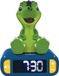 Réveil numérique en forme de dinosaure, veilleuse, effets sonores, 6 sonneries, fonction snooze