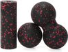 HORCONDORM S.R.L. Set van 3 ballen voor massage: foamroller pour massage musculaire, bal de massage fasciale, bal de squash double, bal de massage pour usage personnel, soulage la tension musculaire dans le corps et les pieds
