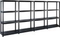 vidaXL Opbergrek - 4-laags - Kunststof - Zwart